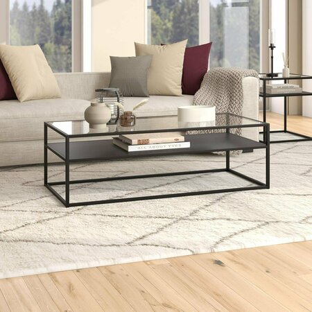 HENN & HART 54 in. Ada Coffee Table Blackened Bronze CT1225